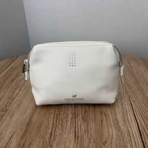 Swarovski white Cosmetic Pouch